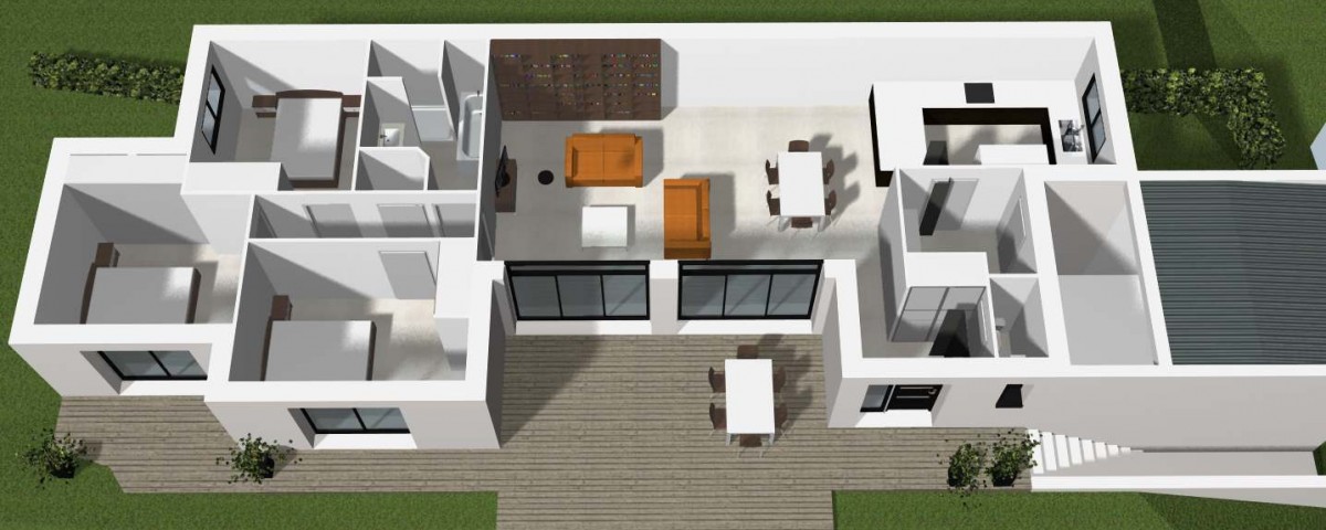 plan maison contemporaine rennes